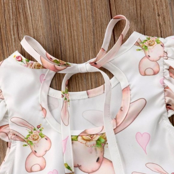 Cute baby girl Summer outfit 100% cotton new - Picture 4 of 5